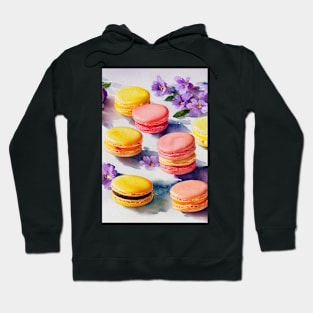 Watercolor macarons Hoodie